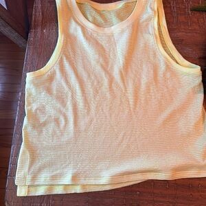 Lululemon Athletica Highlighter Yellow Tank Top